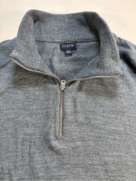 J. Crew Other - J.Crew Mens XXL Grey Merino Wool 1/4 Zip Pullover Sweater